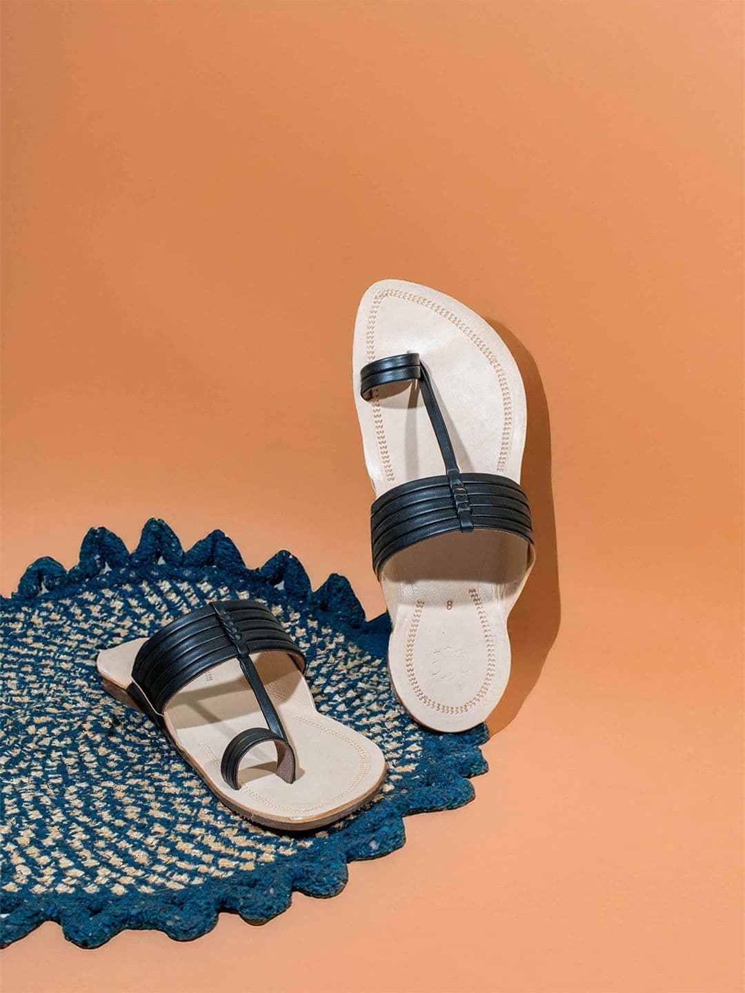 House of Pataudi Men Leather Slip-On Kolhapuri Chappal - view 1