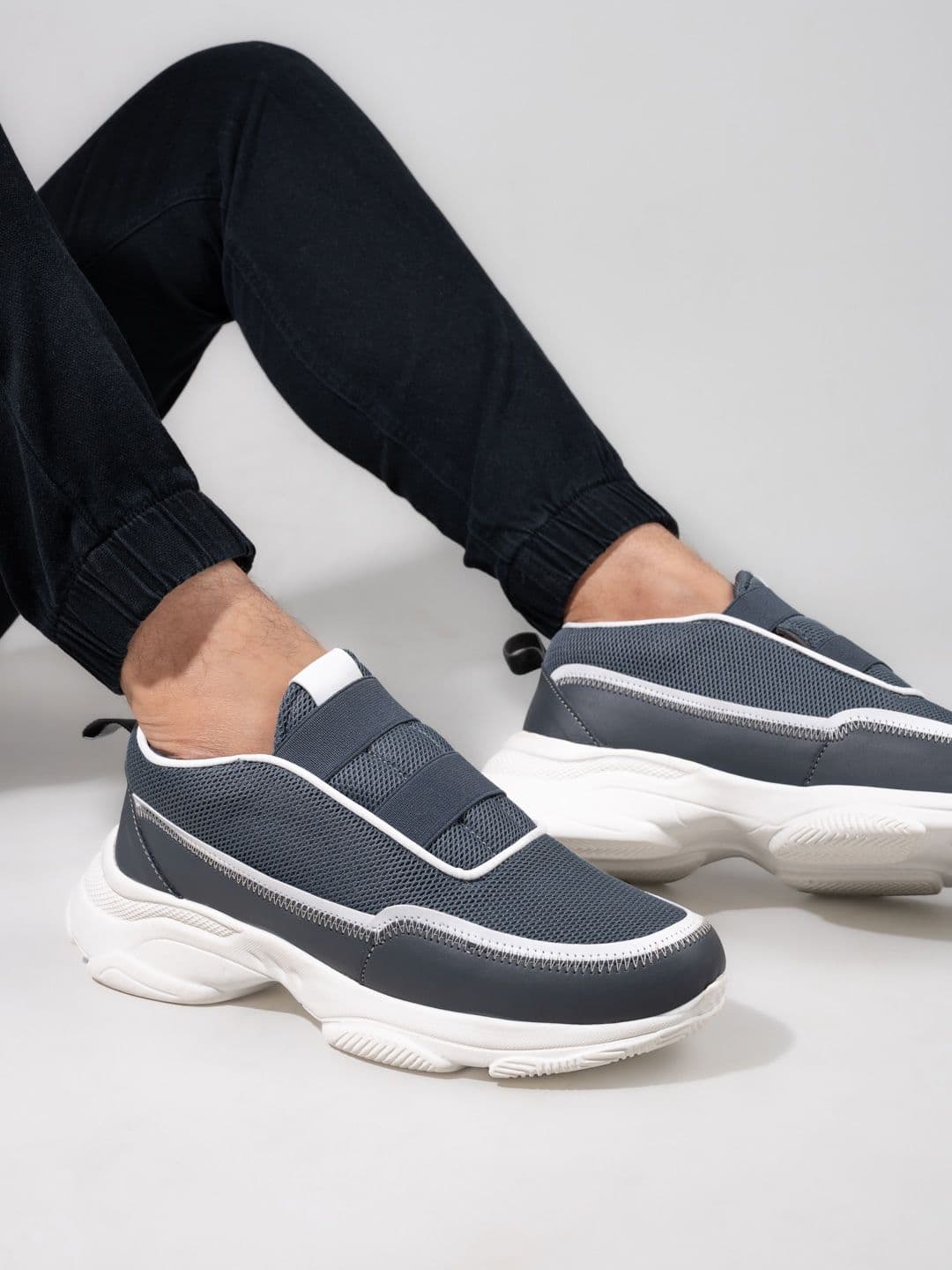 SNEAKLAB Men Mesh Slip-On Running Shoes - view 1