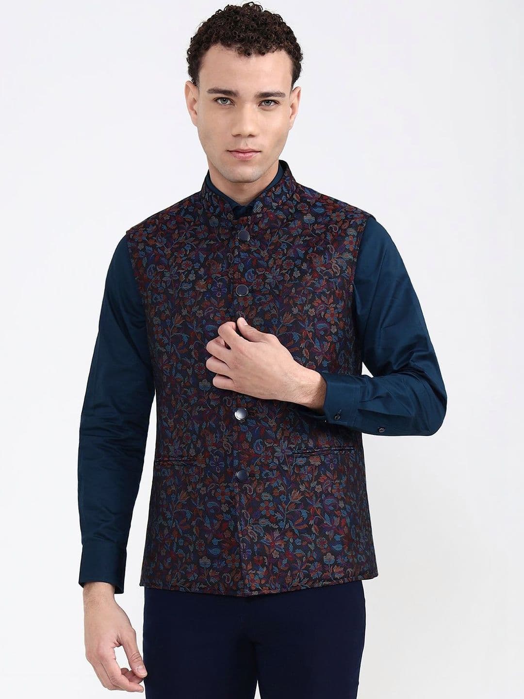 WYRE Men Floral Woven Jacket - view 1