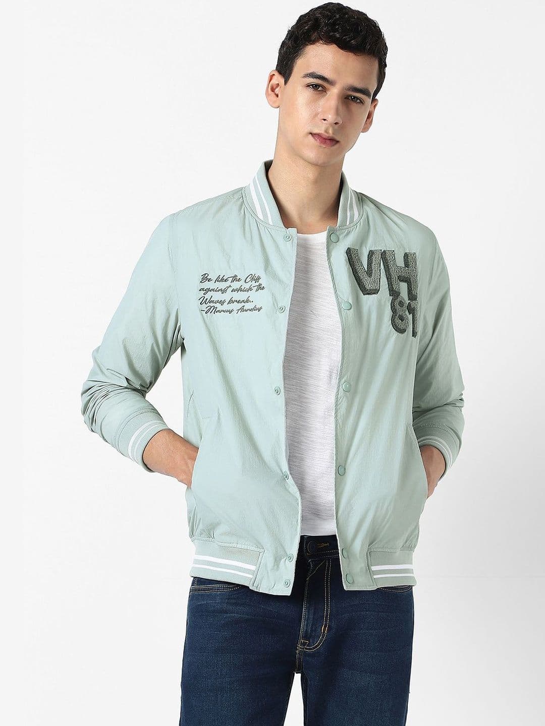 VAN HEUSEN DENIM LABS Men Lightweight Bomber with Embroidered Jacket - view 1