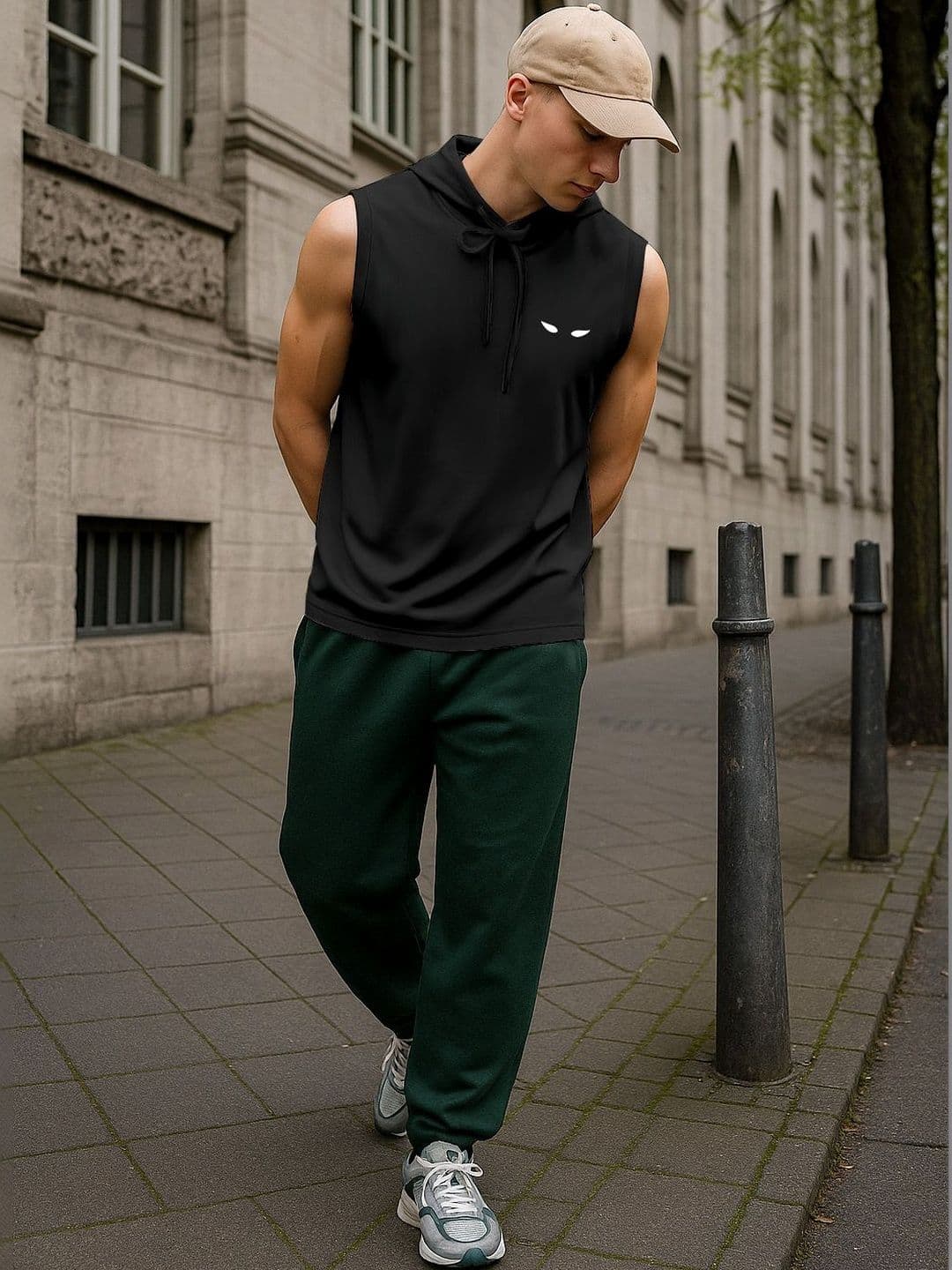FTX Sleeveless Hooded Gym Vest - view 1
