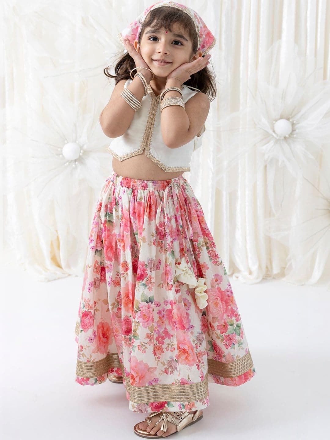 Tiber Taber Gulaabo Bandana Printed Lehenga Choli - view 1