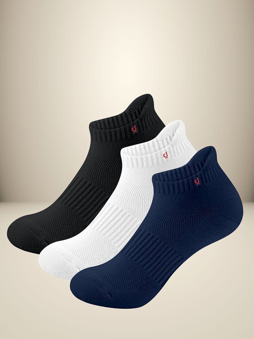 Trendmalls Unisex Pack of 3 Ankle Length Athletic Sport Socks - view 1
