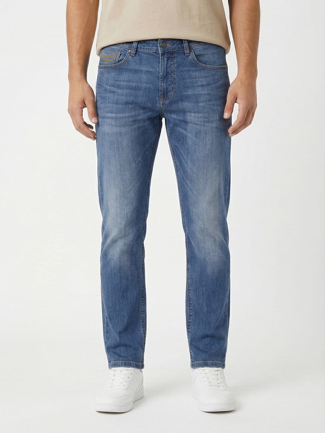 Pepe Jeans Men Slim Fit Low-Rise Heavy Fade Stretchable Jeans - view 1