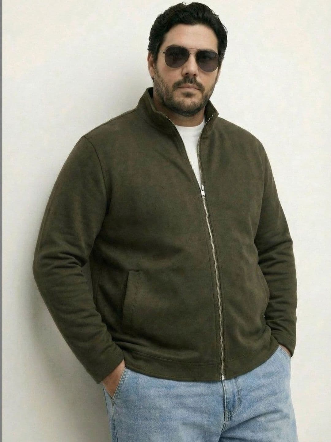 UNSTD Men Plus Size Fleece Jacket - view 1