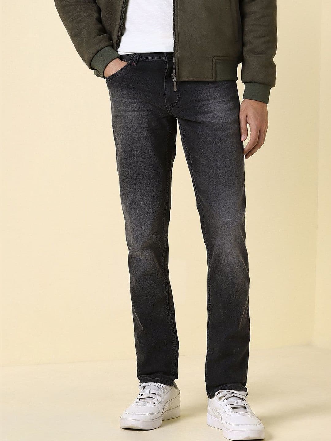 Allen Solly Men Skinny Fit Mid-Rise Light Fade Jeans - view 1