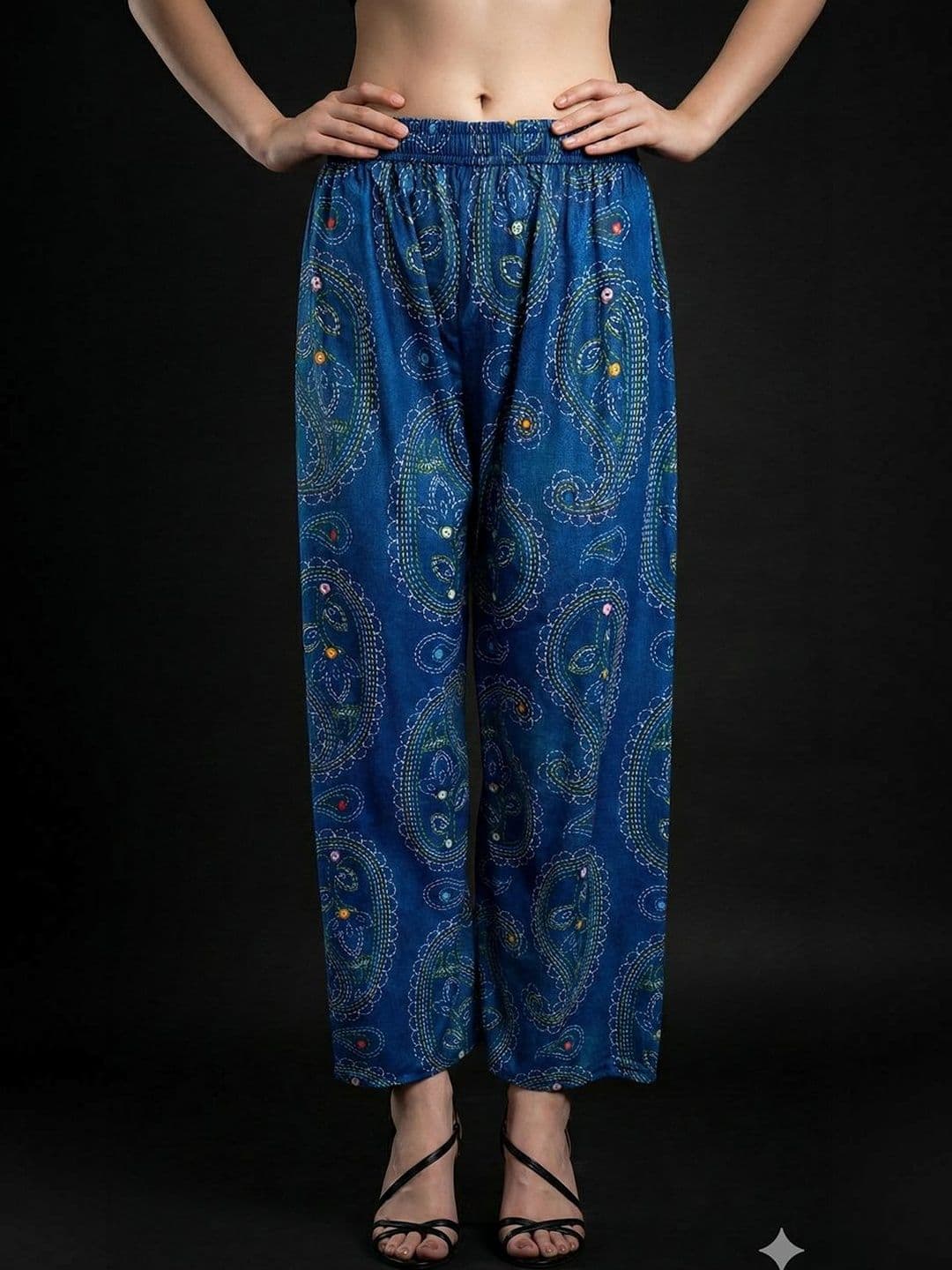 Vagisha Women Paisley Printed Ethnic Palazzos - view 1