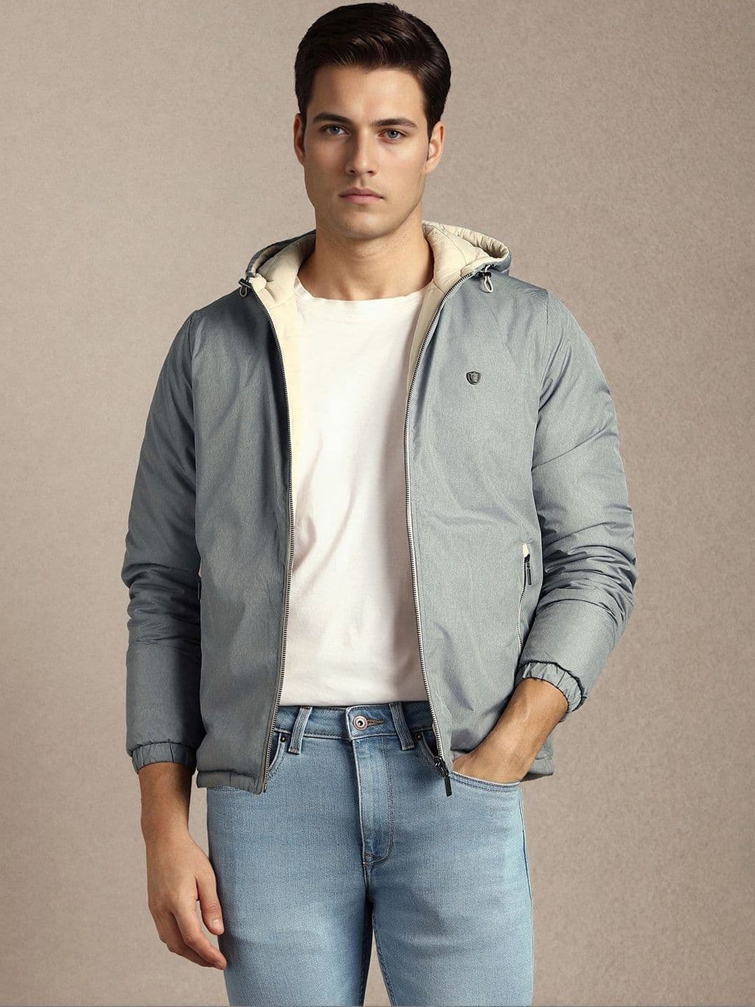 Louis Philippe Men Reversible Puffer Jacket - view 1