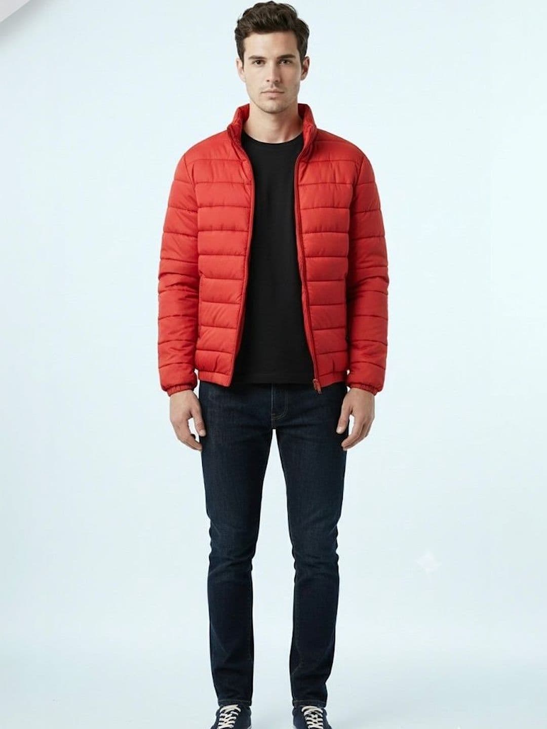 The Roadster Lifestyle Co Stand Collar Puffer Jacket - view 1