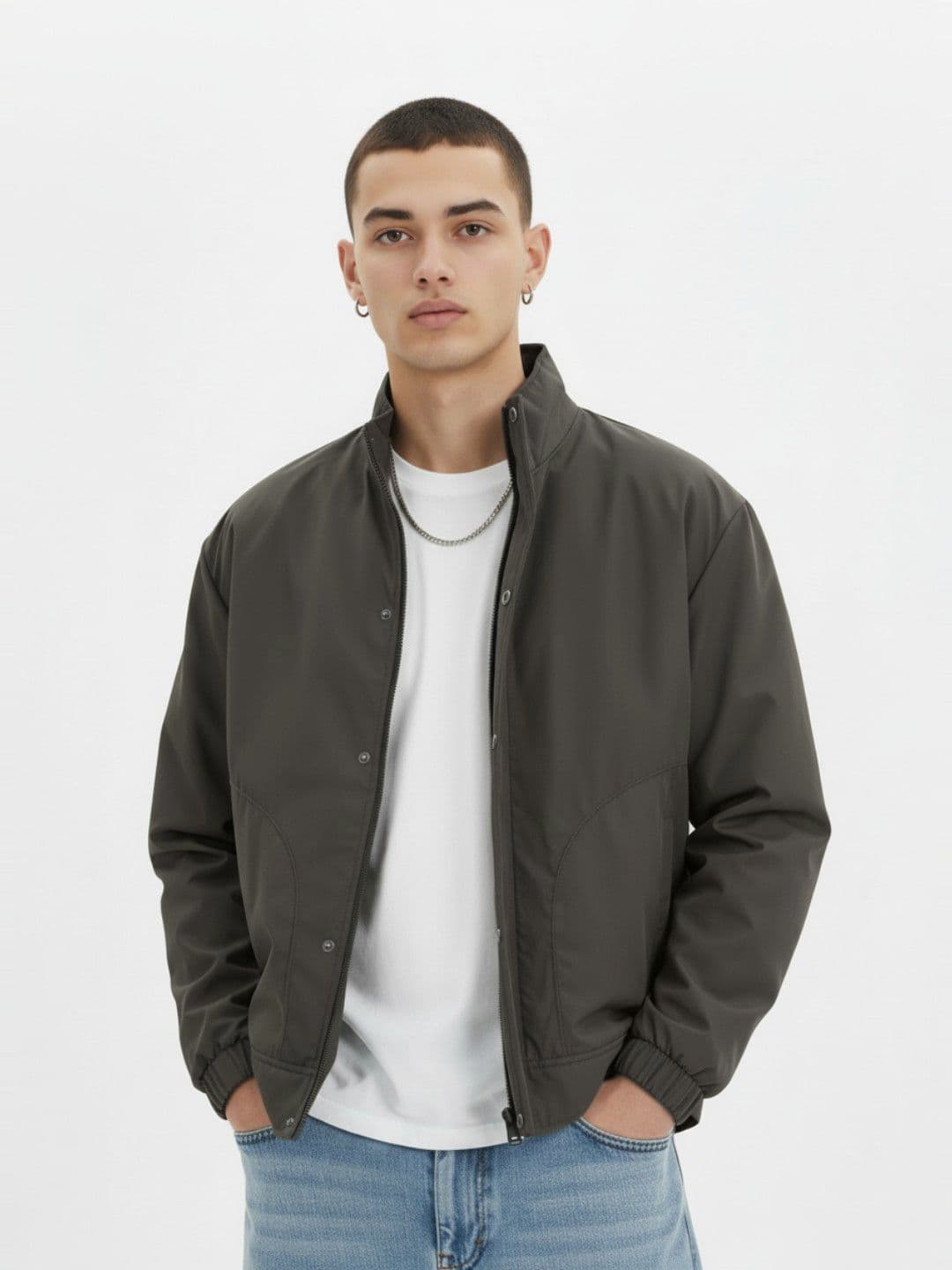 glitchez Mock Collar Tailored Jacket - view 1