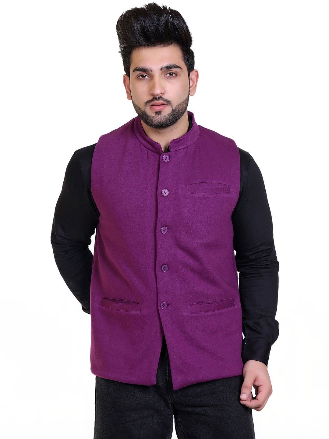 STARFOX Men Fleece Woven Jacket - view 1