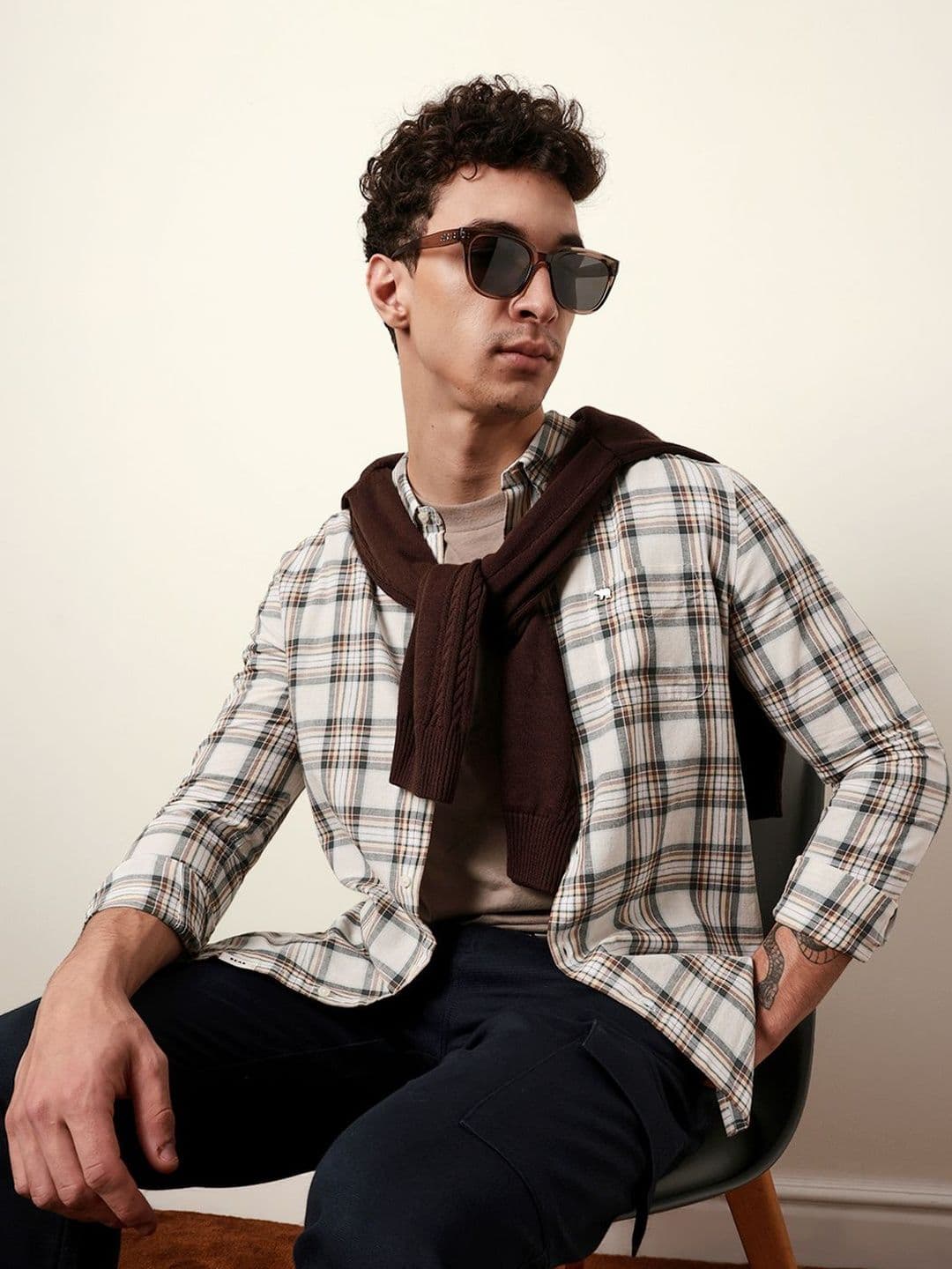 THE BEAR HOUSE Men Slim Fit Checked Casual Shirt - view 1
