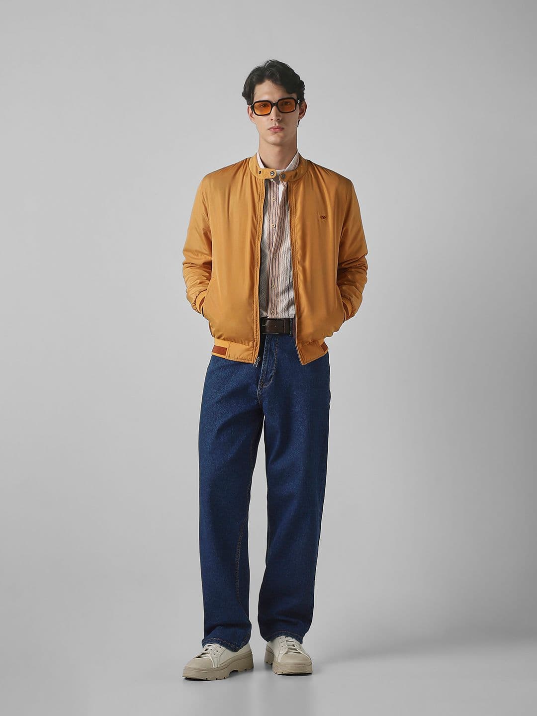 Mufti Slim Fit Reversible Long Sleeves Bomber Jacket - view 1
