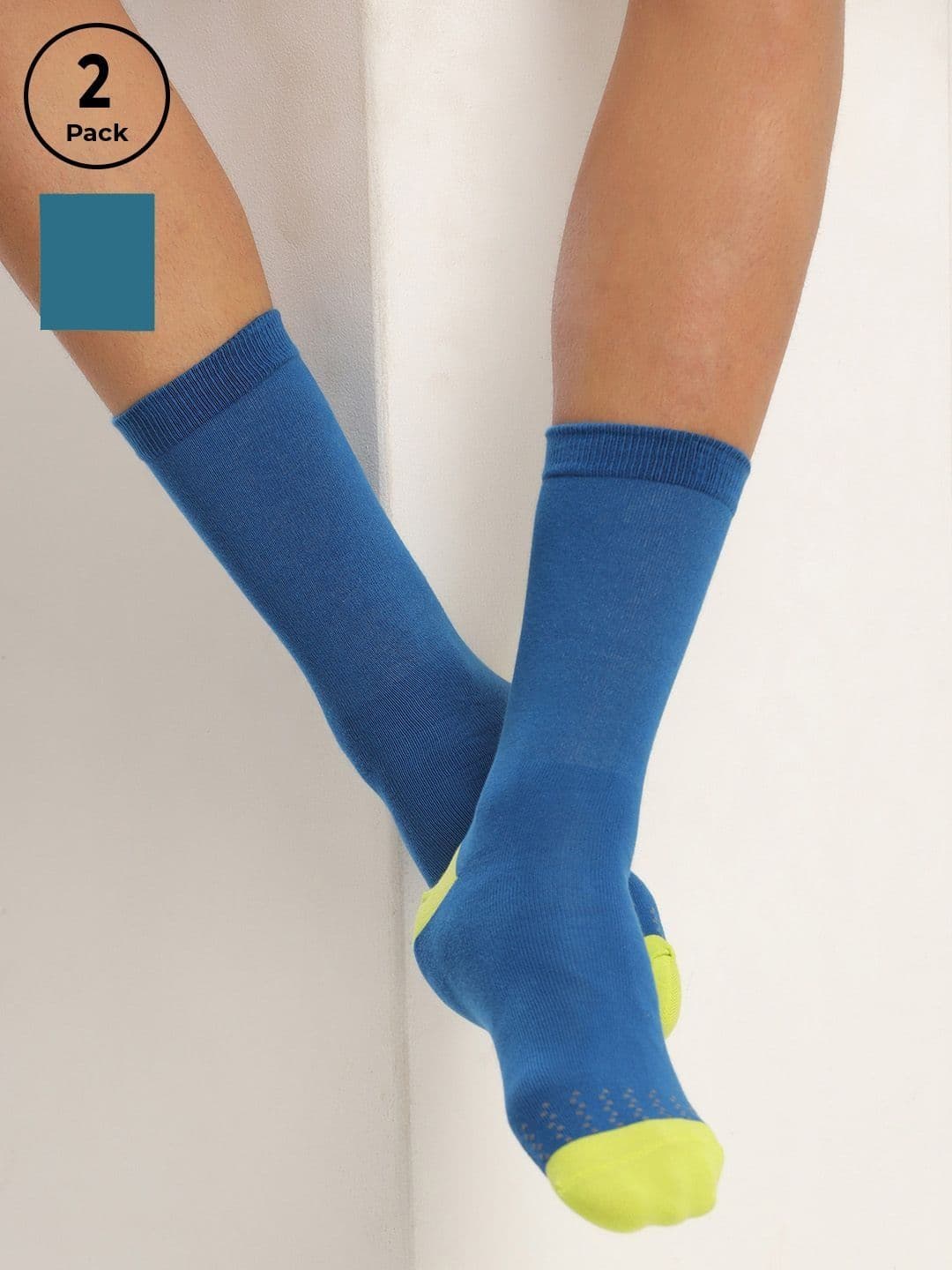 FCUK Men Pack Of 2 Cotton Calf Length Socks - view 1