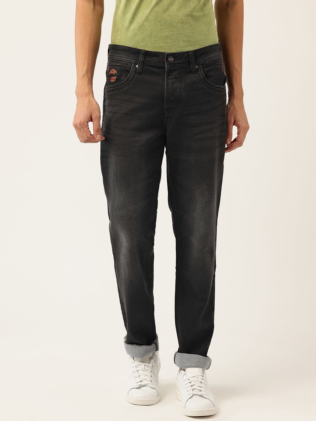 Integriti Men Smart Slim Fit Mid-Rise Heavy Fade Stretchable Jeans - view 1