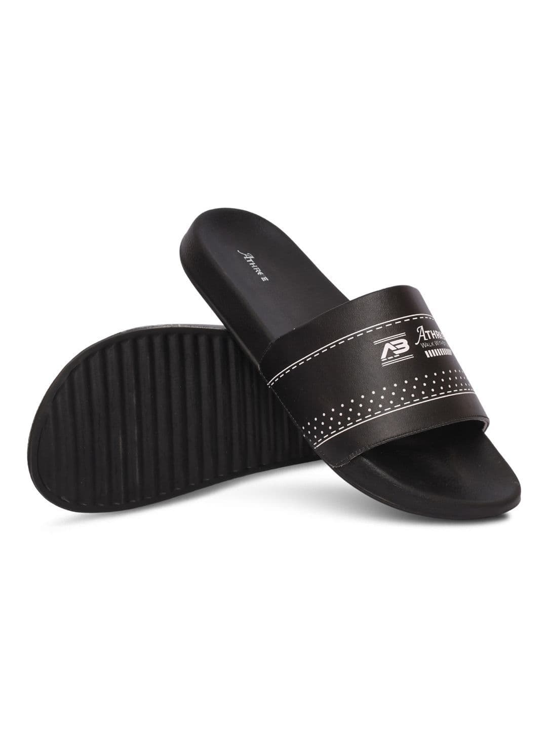 Athree Men Printed Sliders - view 1