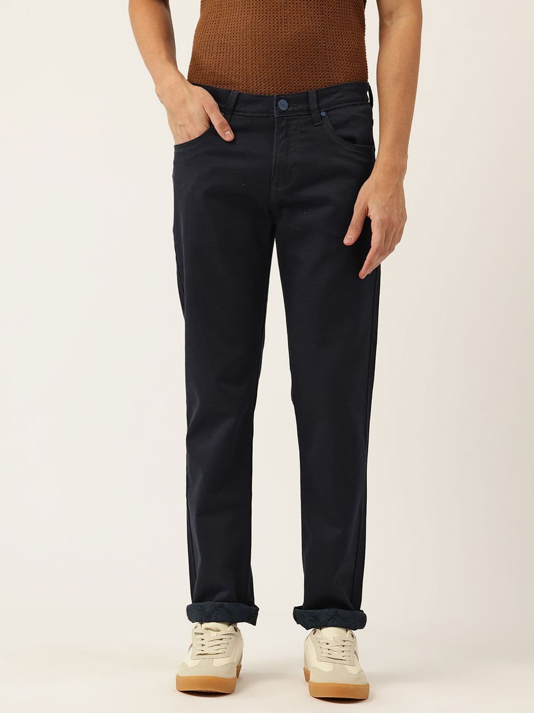 Integriti Men Smart Slim Fit Mid-Rise Stretchable Jeans - view 1