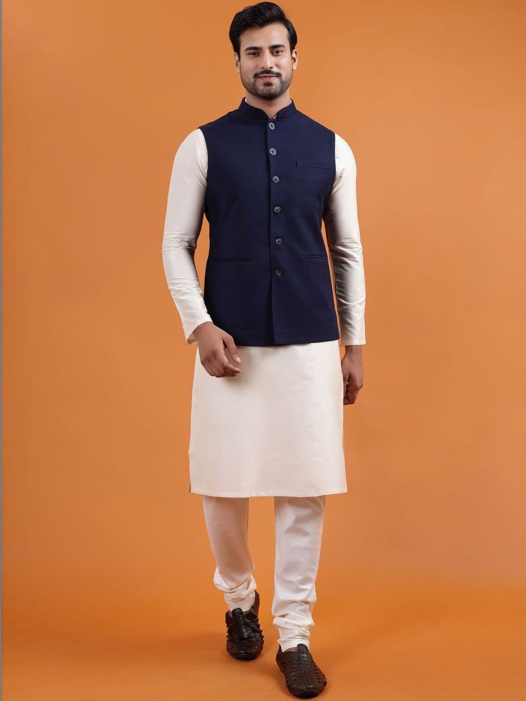ZOIS Sleeveless Woven Formal Nehru Jacket - view 1