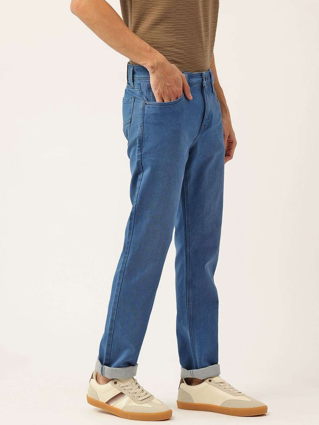 Integriti Men Smart Slim Fit Mid-Rise Stretchable Jeans - view 1