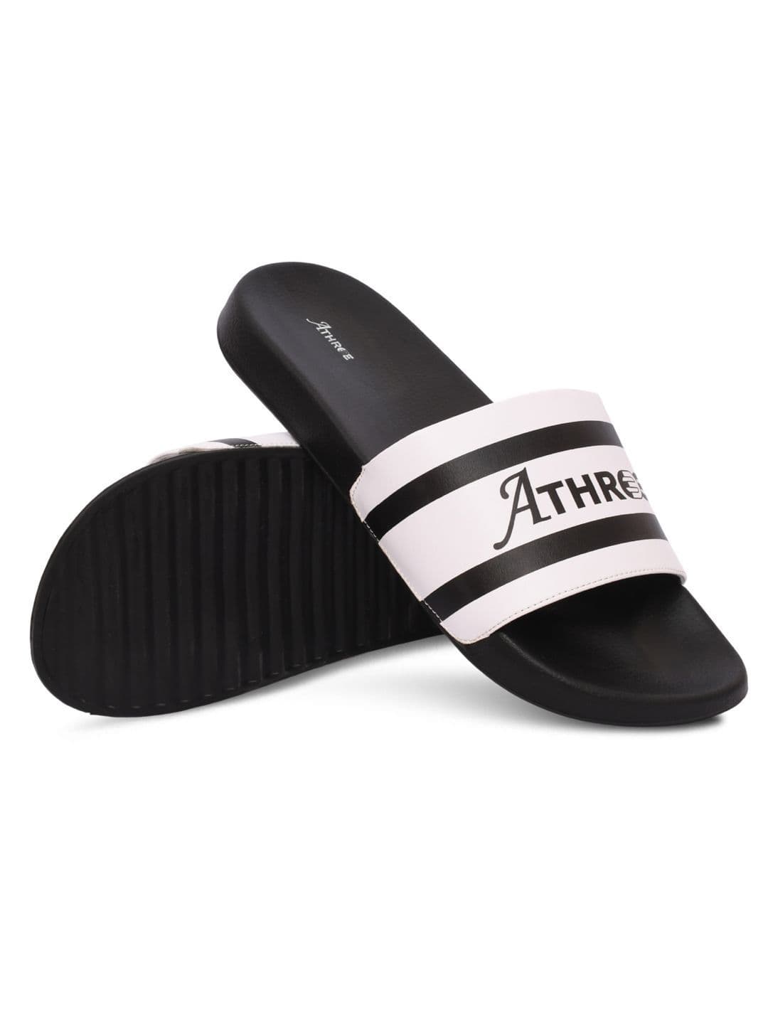 Athree Men Striped Sliders - view 1
