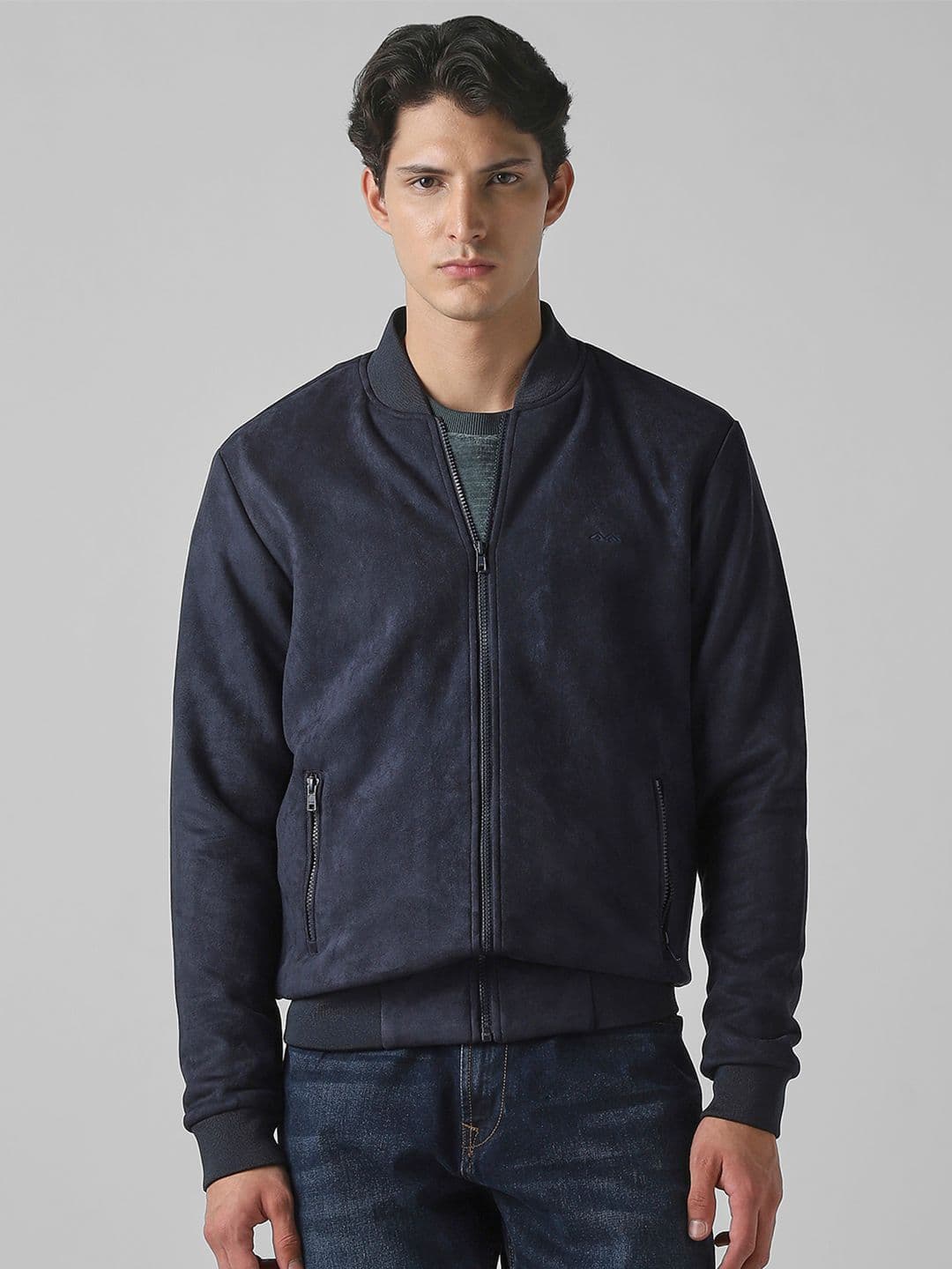 Mufti Stand Collar Long Sleeves Bomber Jacket - view 1