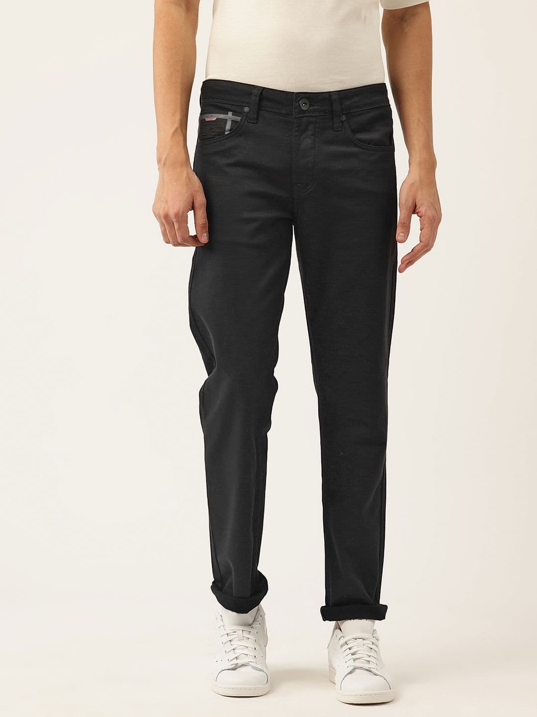 Integriti Men Smart Slim Fit Mid-Rise Stretchable Jeans - view 1