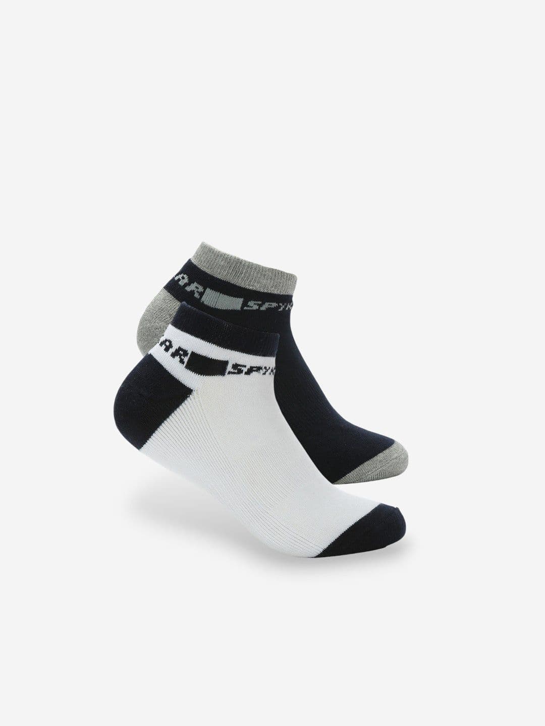 SPYKAR Men Pack Of 2 Ankle Length Cotton Socks - view 1