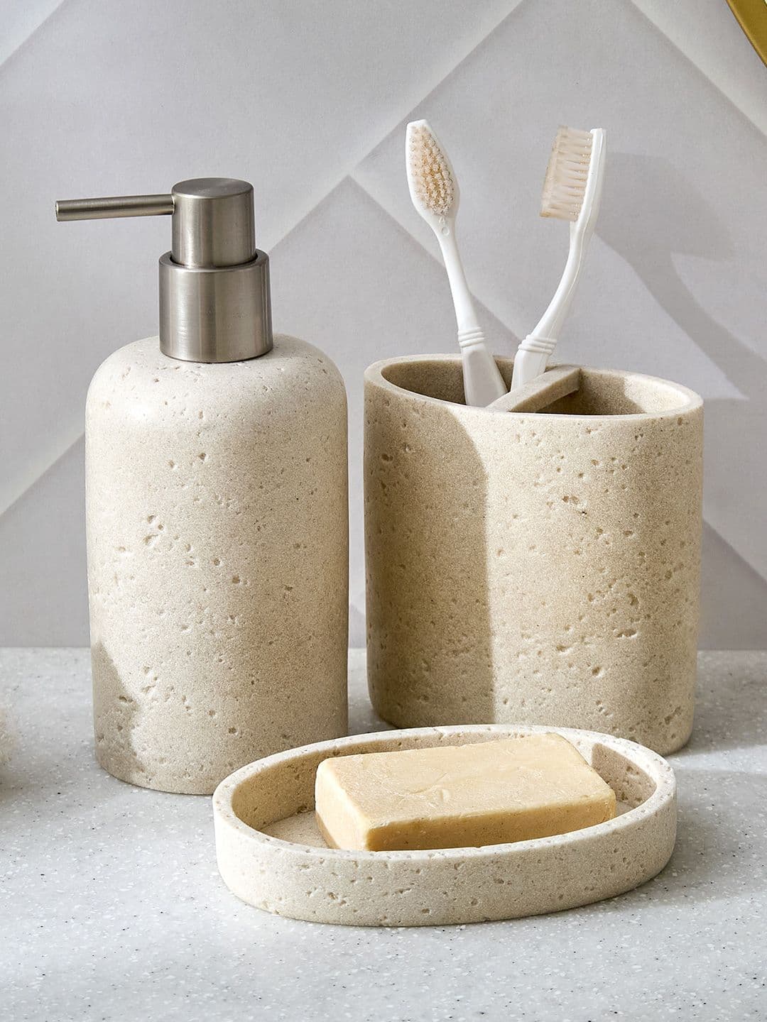 Home Centre Senegal Venice Beige Toothbrush Holder - view 1