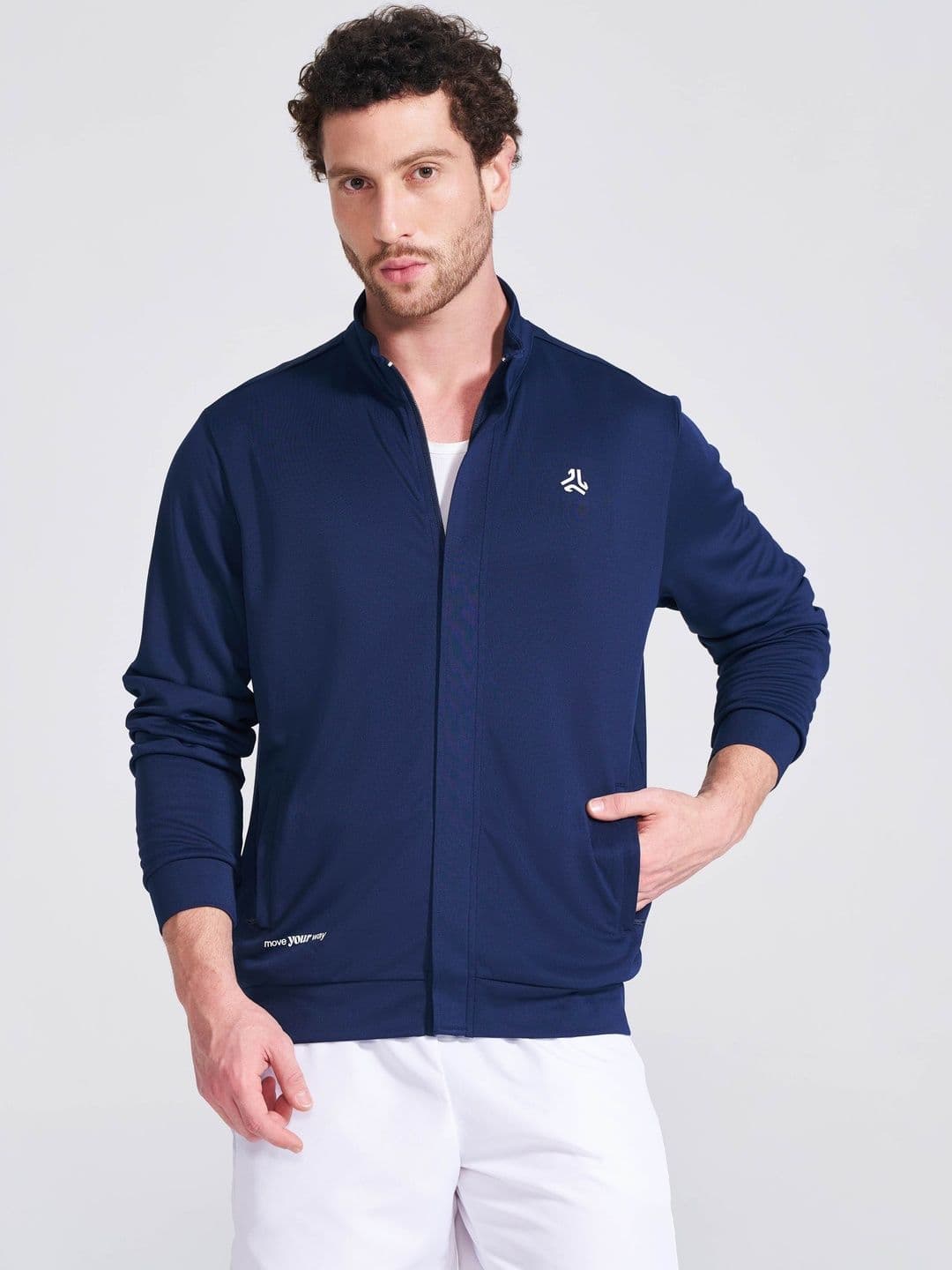 Campus AP MEN-TOP DRYFIT Men Brand Logo Lightweight Training or Gym Sporty Jacket - view 1