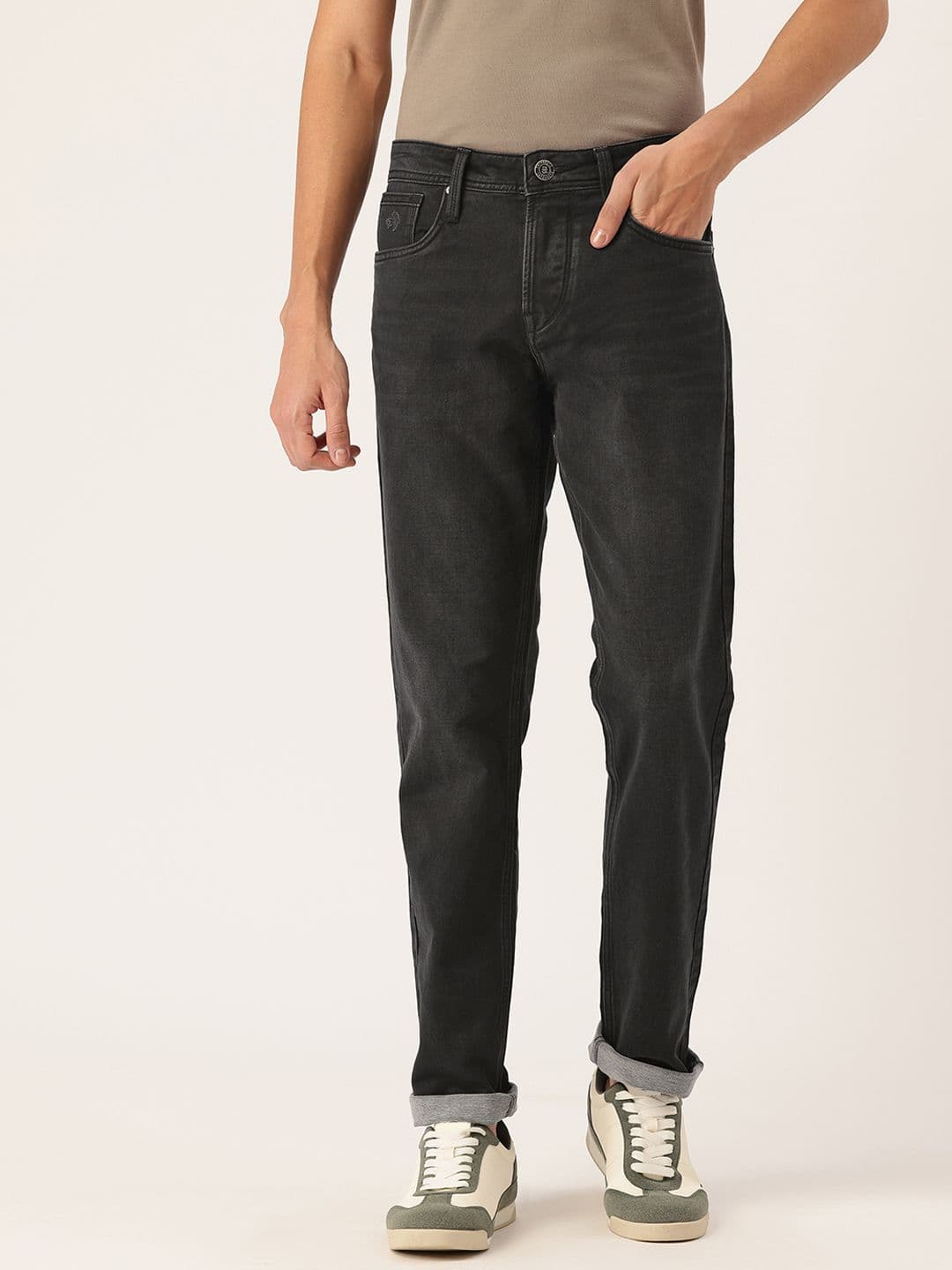 Integriti Men Smart Slim Fit Mid-Rise Stretchable Jeans - view 1