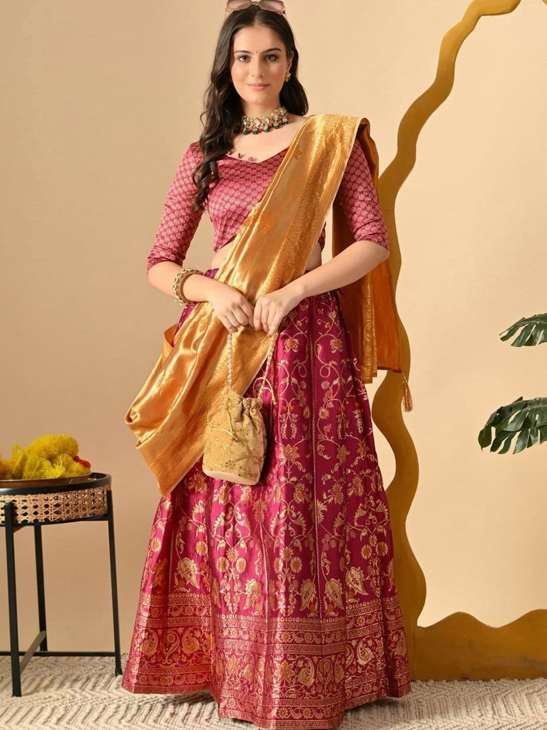 DISHWA FASHION Ready to Wear Lehenga & Blouse With Dupatta - view 1