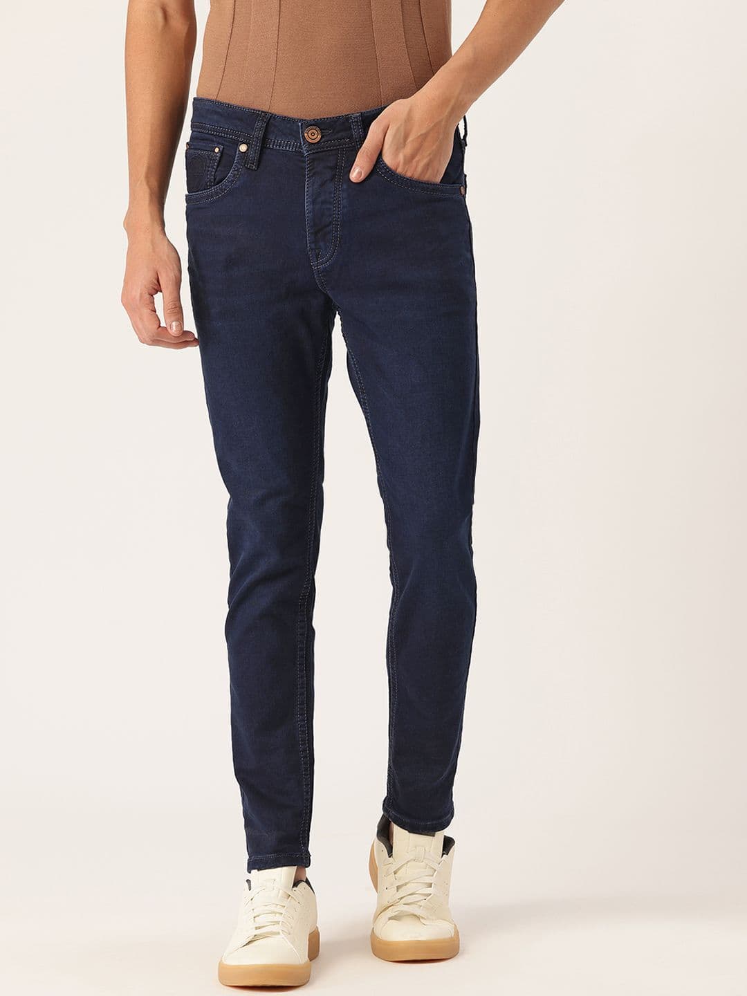 Integriti Men Smart Slim Fit Mid-Rise Stretchable Jeans - view 1