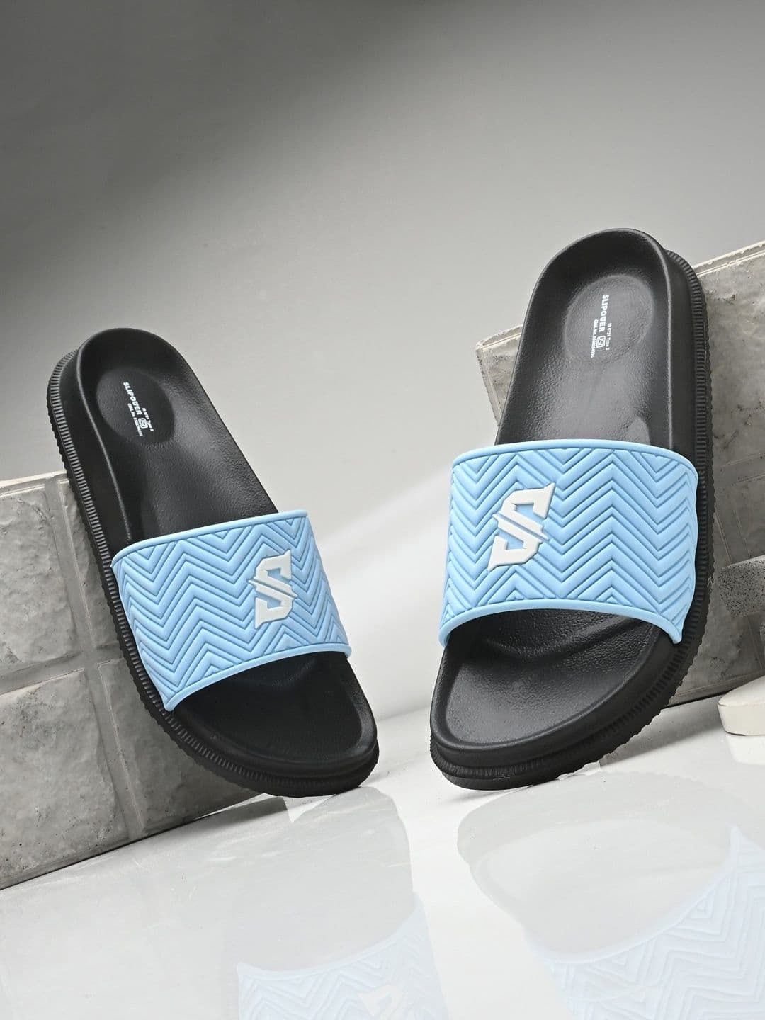 Slipover Men Rubber Sliders - view 1