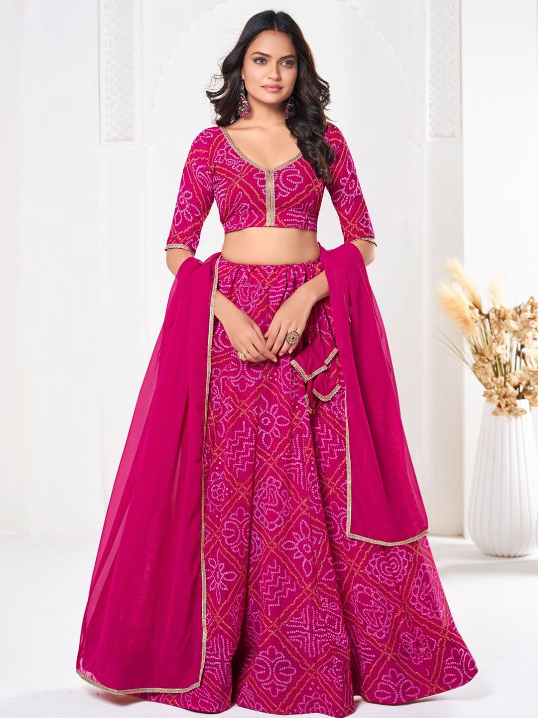KALINI Ready to Wear Lehenga & Unstitched Blouse With Dupatta - view 1