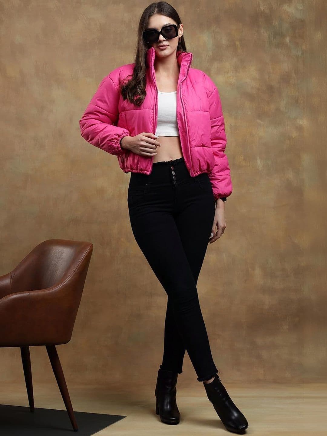 Stylecast X Kotty Women Lightweight Crop Puffer Jacket - view 1