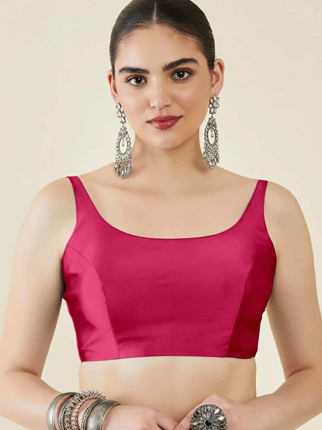 Mehrang Round Neck Saree Blouse - view 1