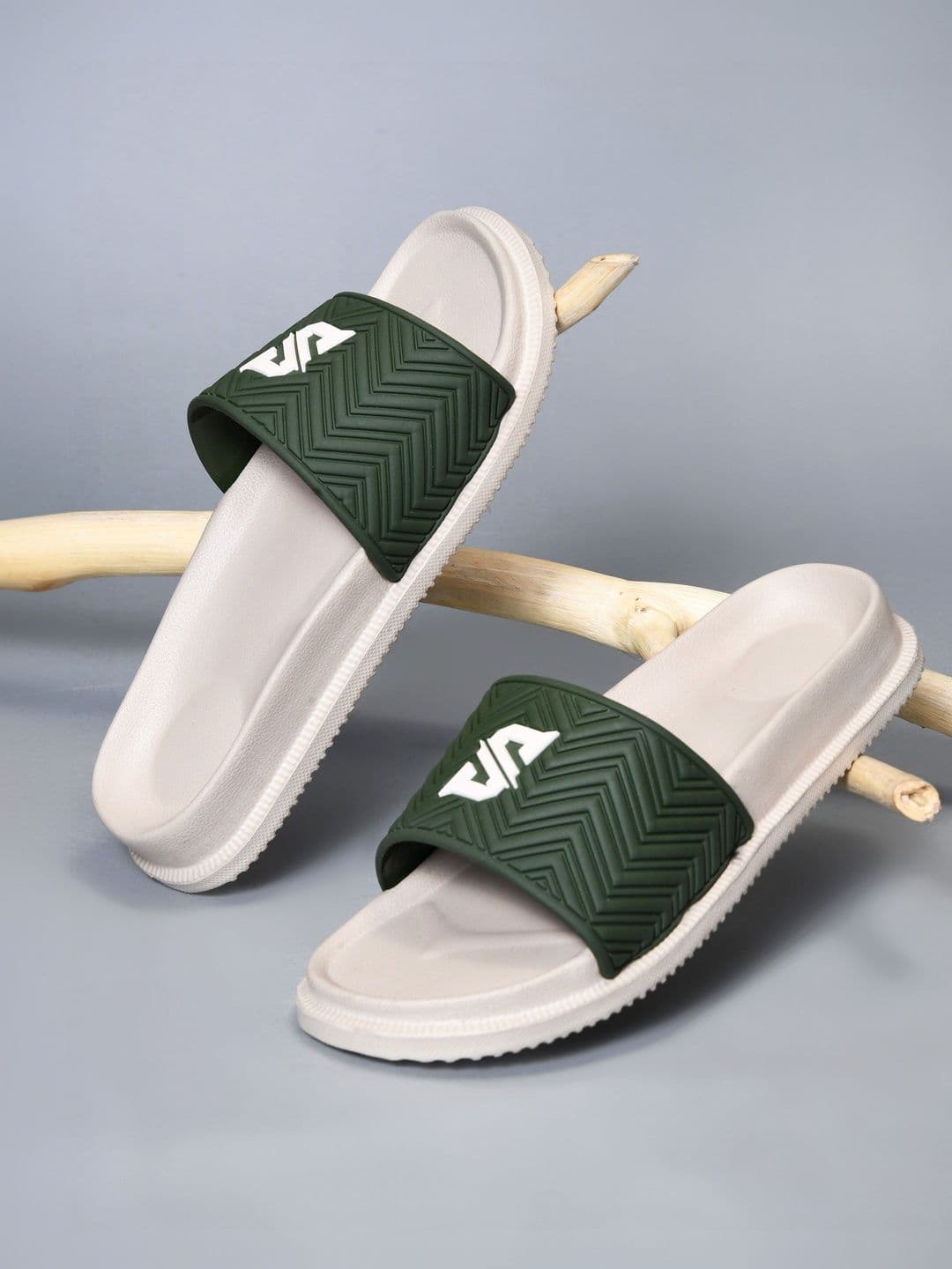 Slipover Men Rubber Sliders - view 1