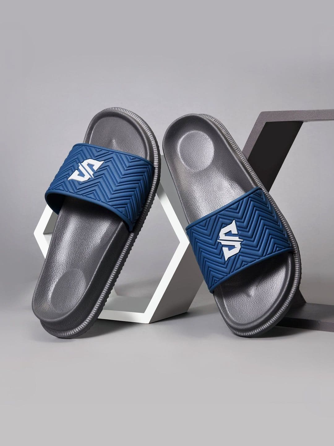 Slipover Men Rubber Sliders - view 1