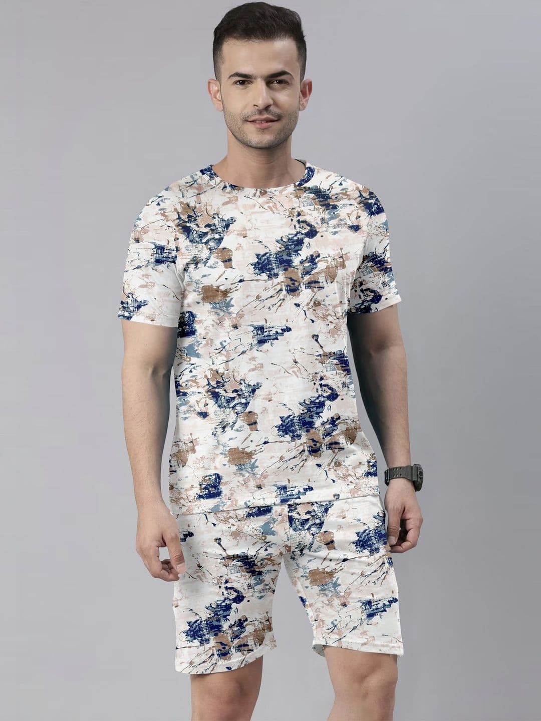 QOSHA Men Printed Night suit - view 1
