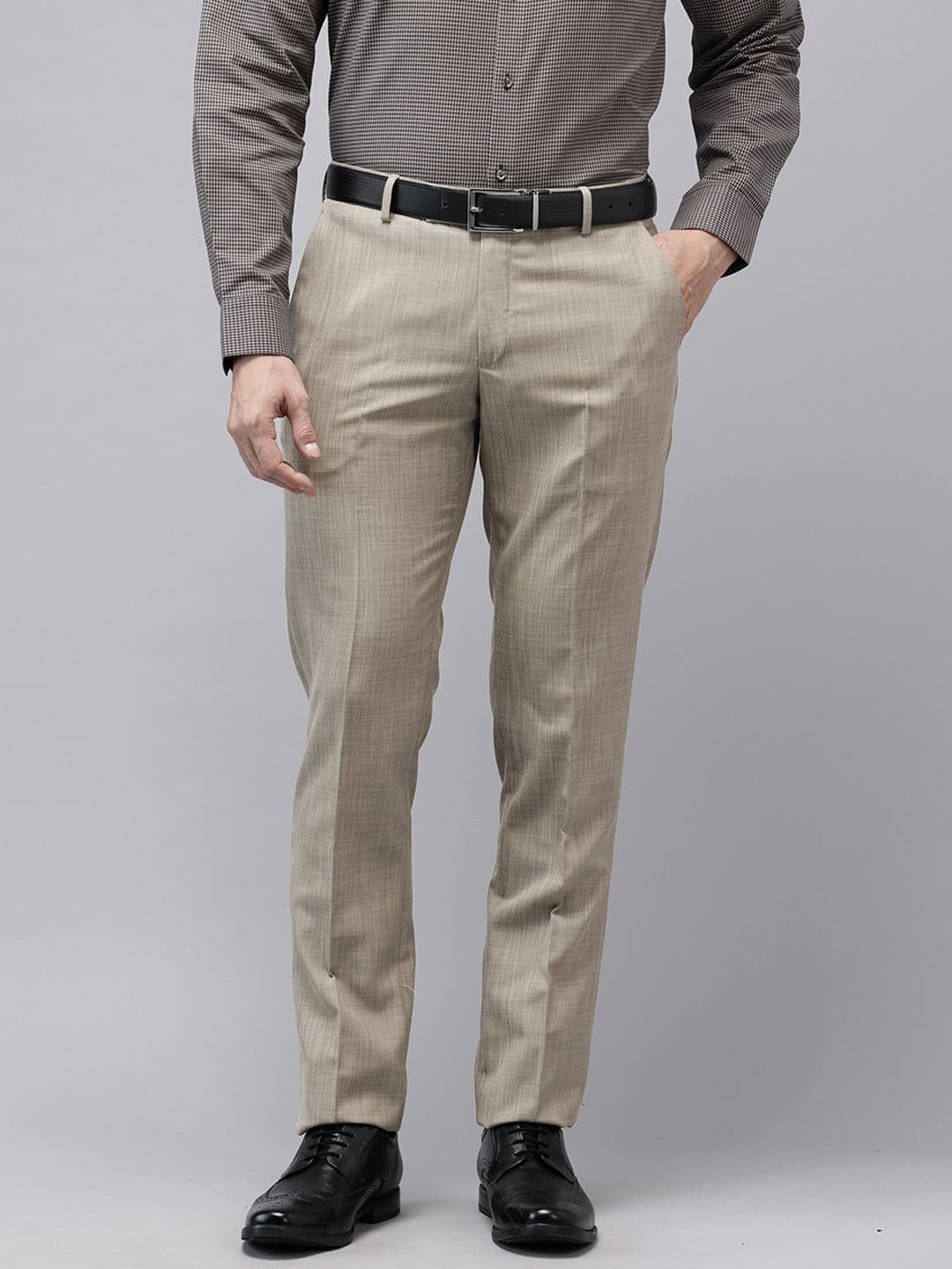 Arrow Men Tailored Fit Formal Trousers - view 1