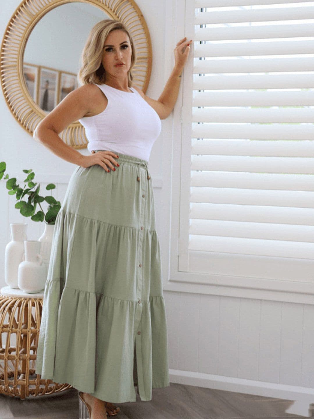 StyleCast x Revolte A-Line Maxi Skirts - view 1
