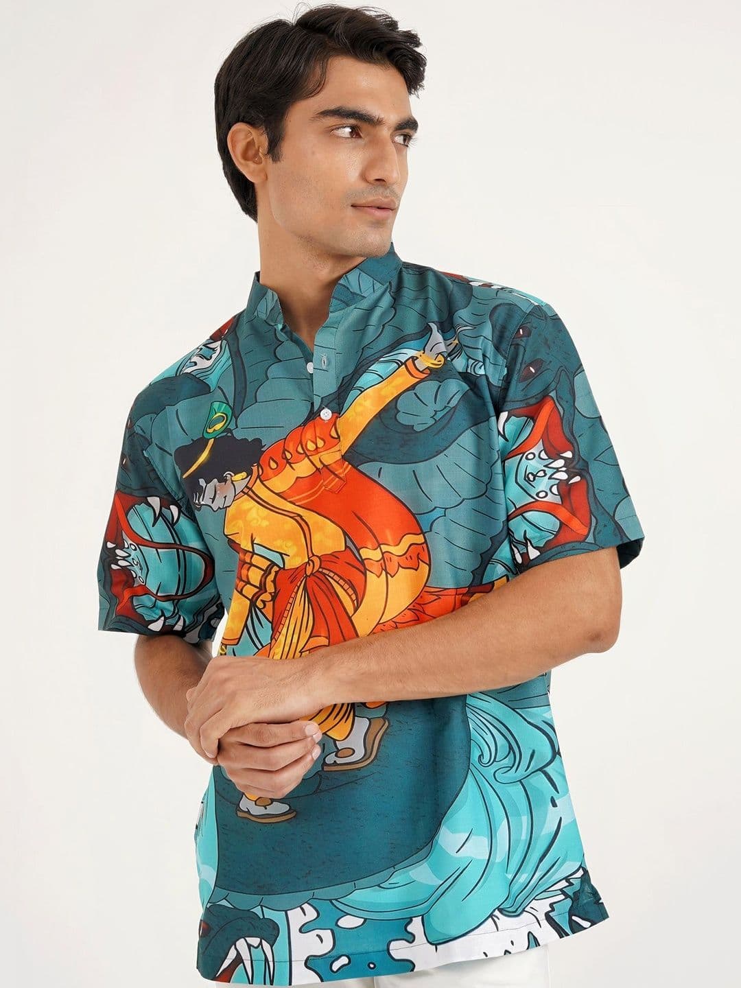 Clazzey Men Quirky Printed Kurta - view 1