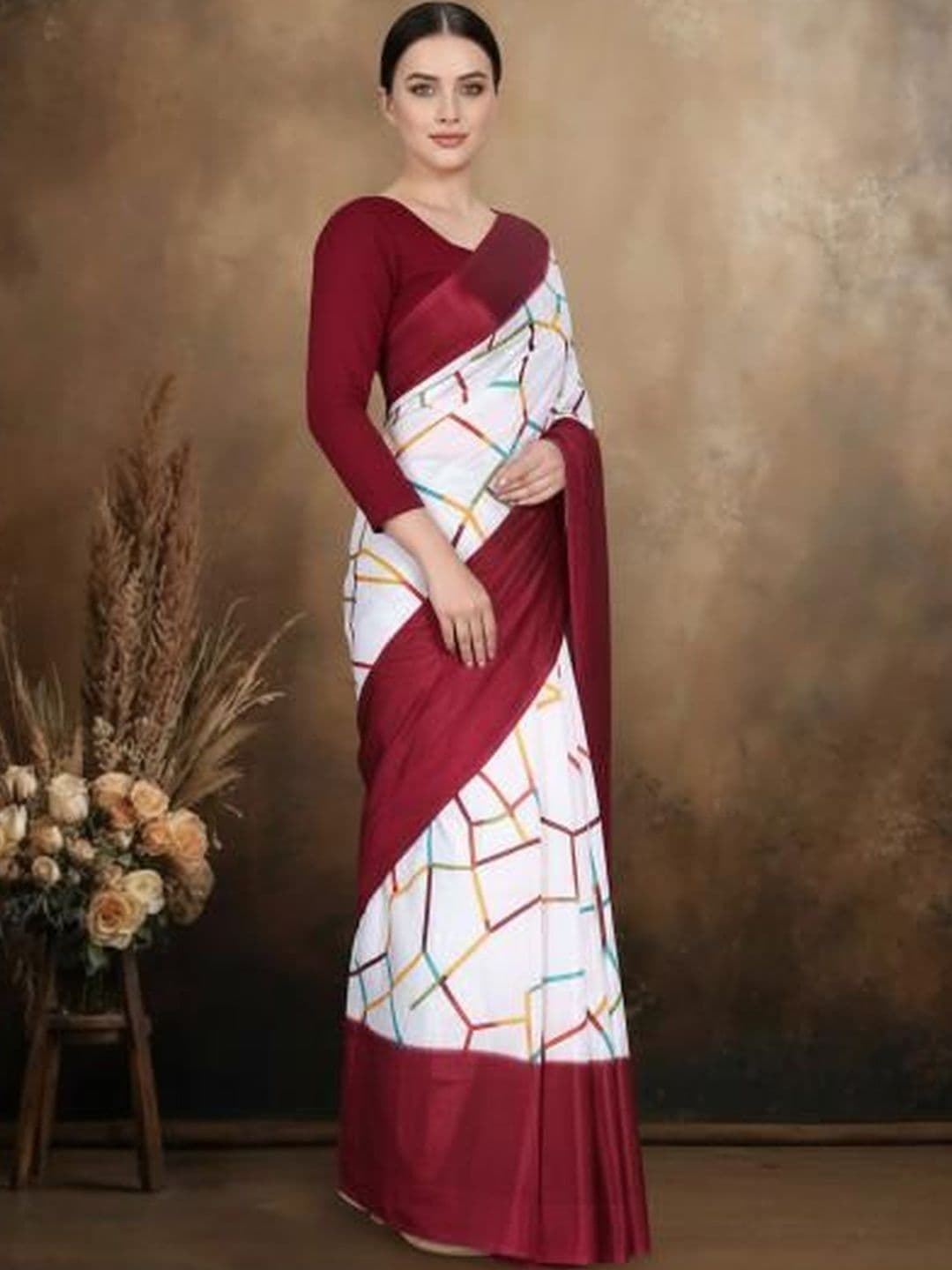 Jihana Fab Jute Silk Chanderi Saree - view 1