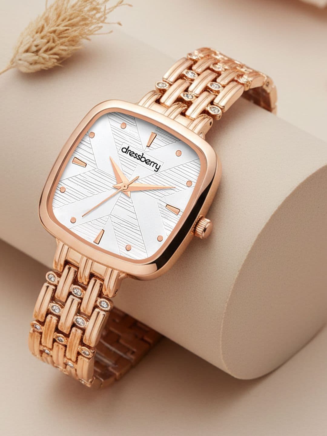 DressBerry Women Dial & Bracelet Style Straps Analogue Watch HOBDB-008-SL - view 1