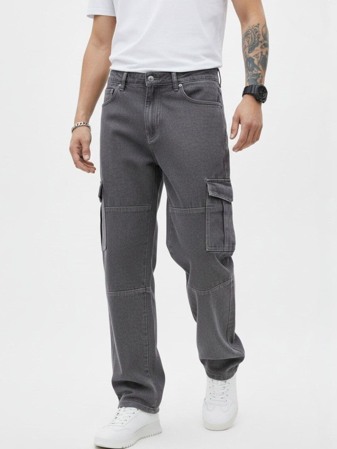 glitchez Men Relaxed Fit High-Rise Jeans - view 1