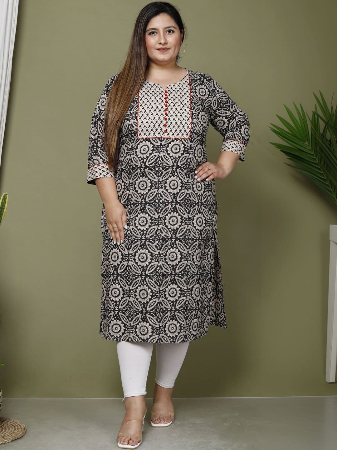 Avnii Women Floral Printed Floral Kurta - view 1