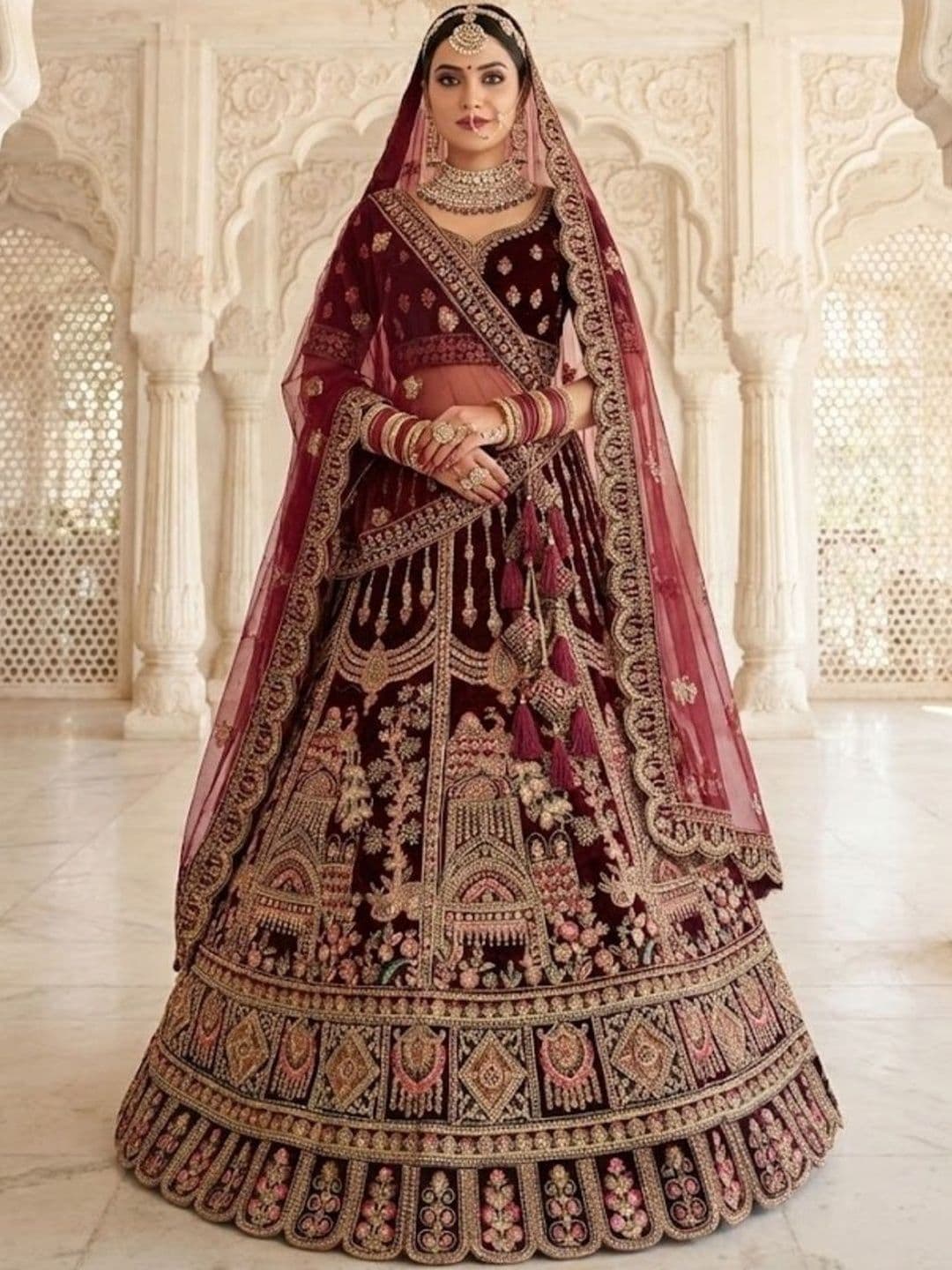 JIYANA WOMENS CHOICE Embroidered Semi-Stitched Lehenga & Unstitched Blouse With Dupatta - view 1