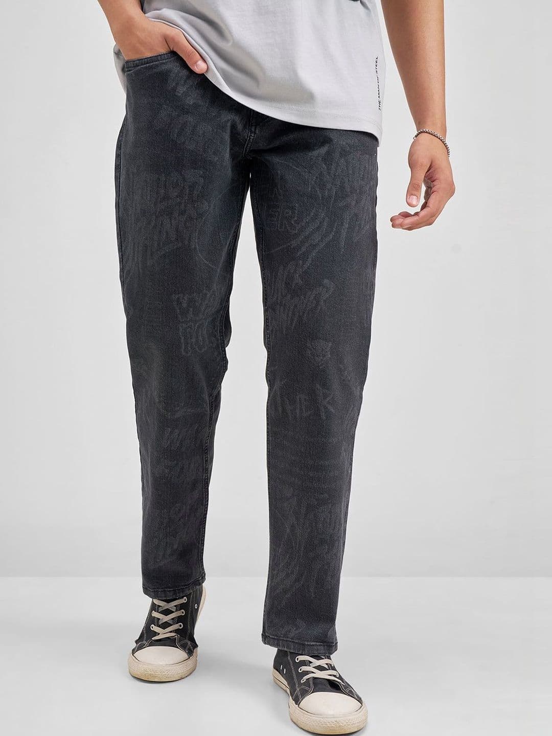 HIGHLANDER Men Straight Fit High-Rise Light Fade Jeans - view 1