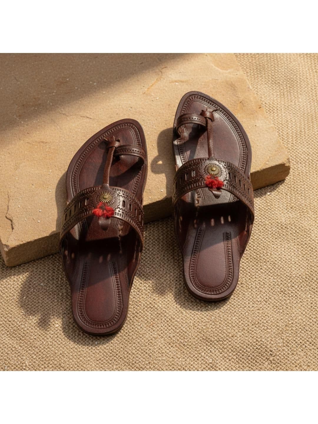 ROYAL KHWAAB Men Ethnic Leather Fashion Sandals - view 1