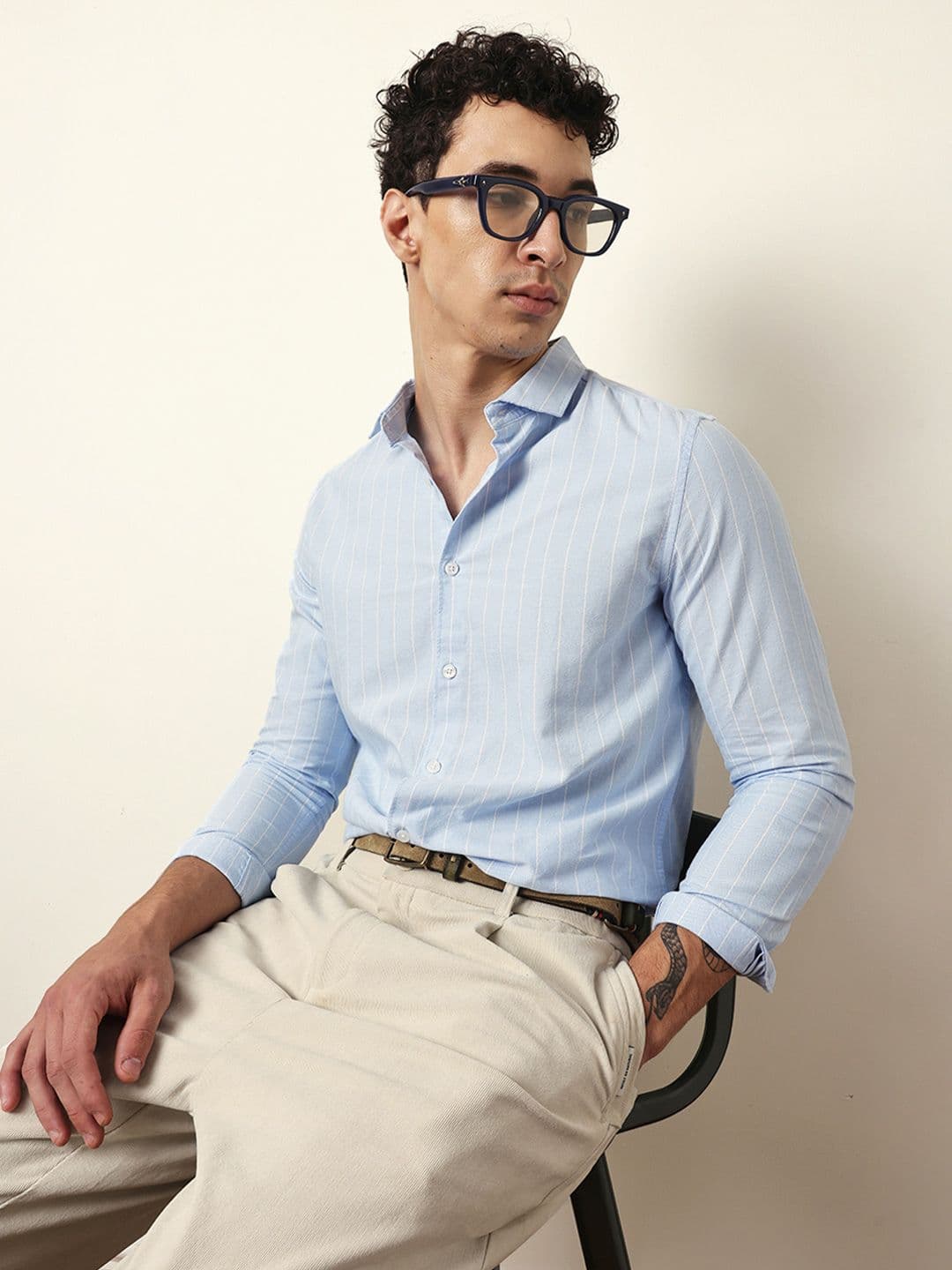 THE BEAR HOUSE Men Slim Fit Striped Casual Shirt - view 1